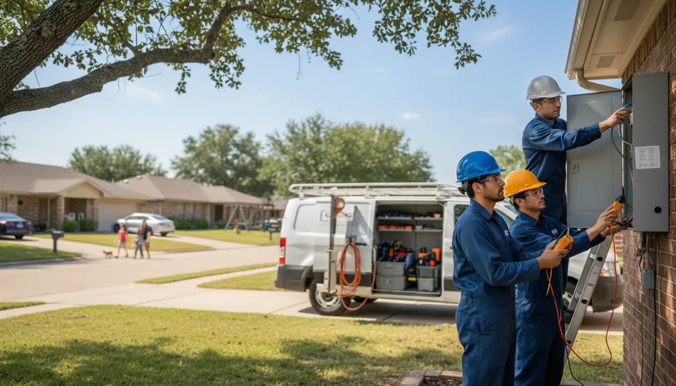 Certified electrician providing emergency electrical services in Morrill, NE
